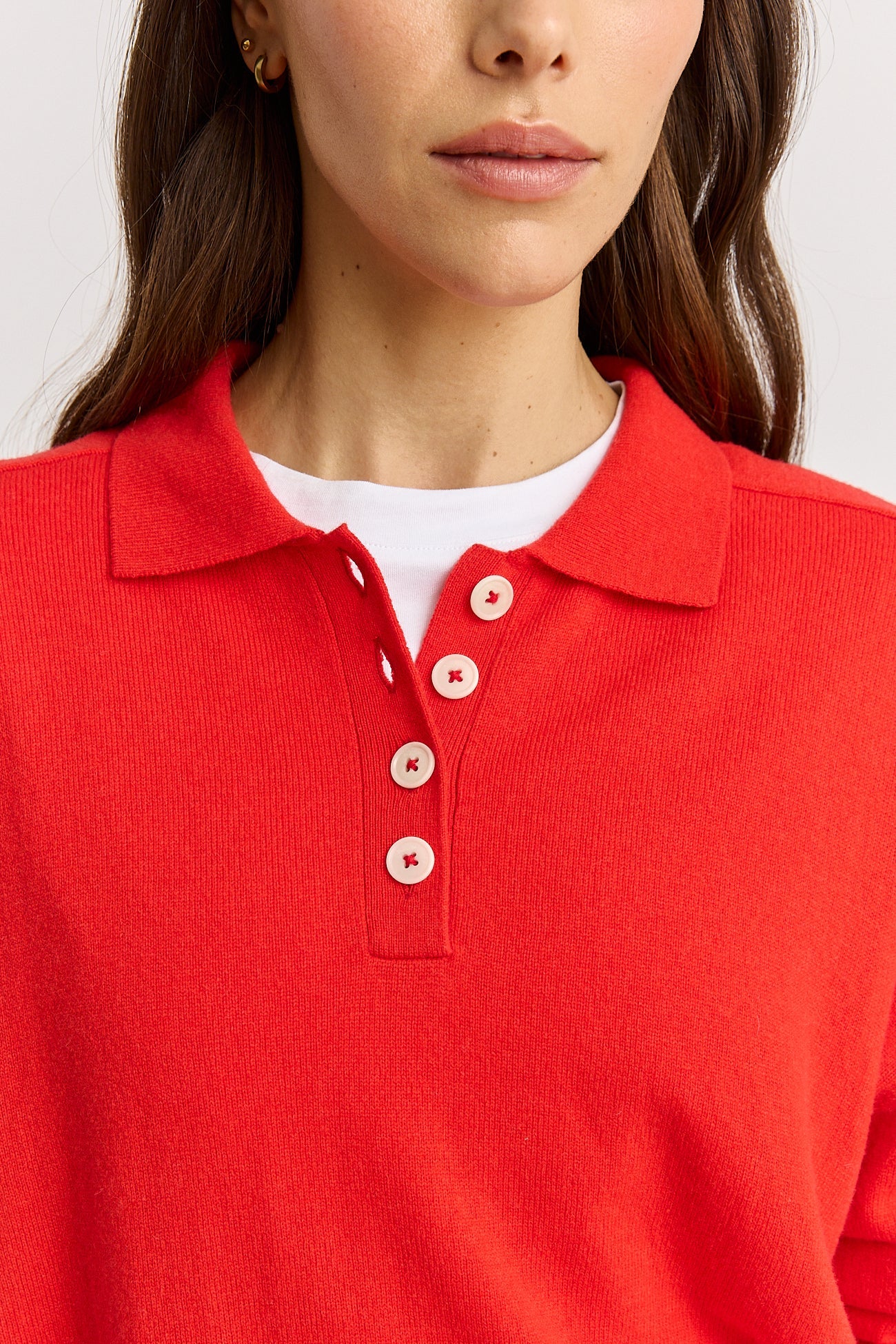 FINE JERSEY POLO in Poppy by Toorallie