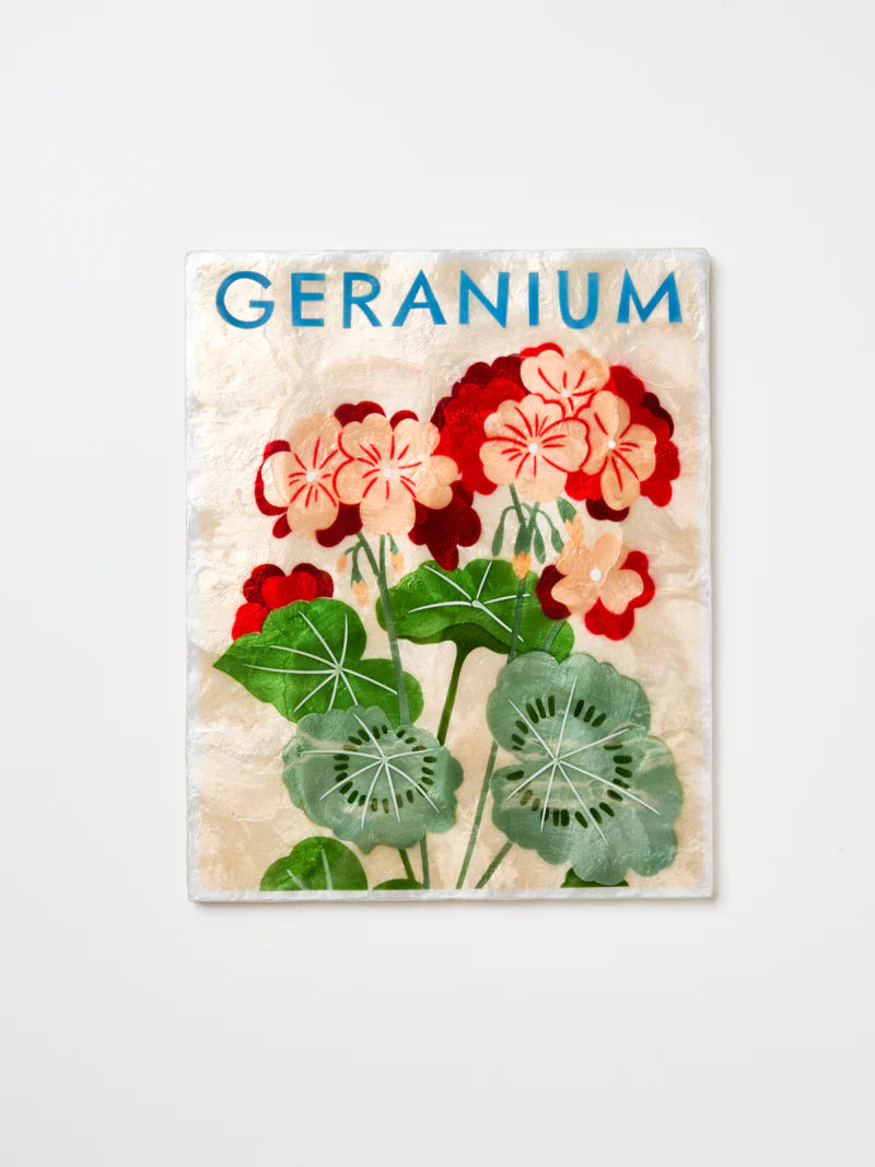MARKET WALL ART in Geranium by Jones & Co