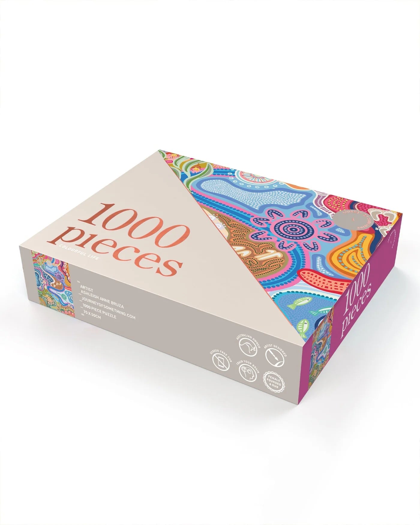 1000 PIECE JIGSAW PUZZLE Colourful Life by Journey of Something at Darling & Domain