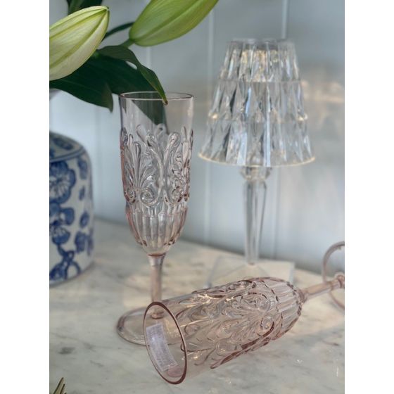 vACRYLIC CHAMPAGNE FLUTE in Blush part of the Flair Gifts & Home