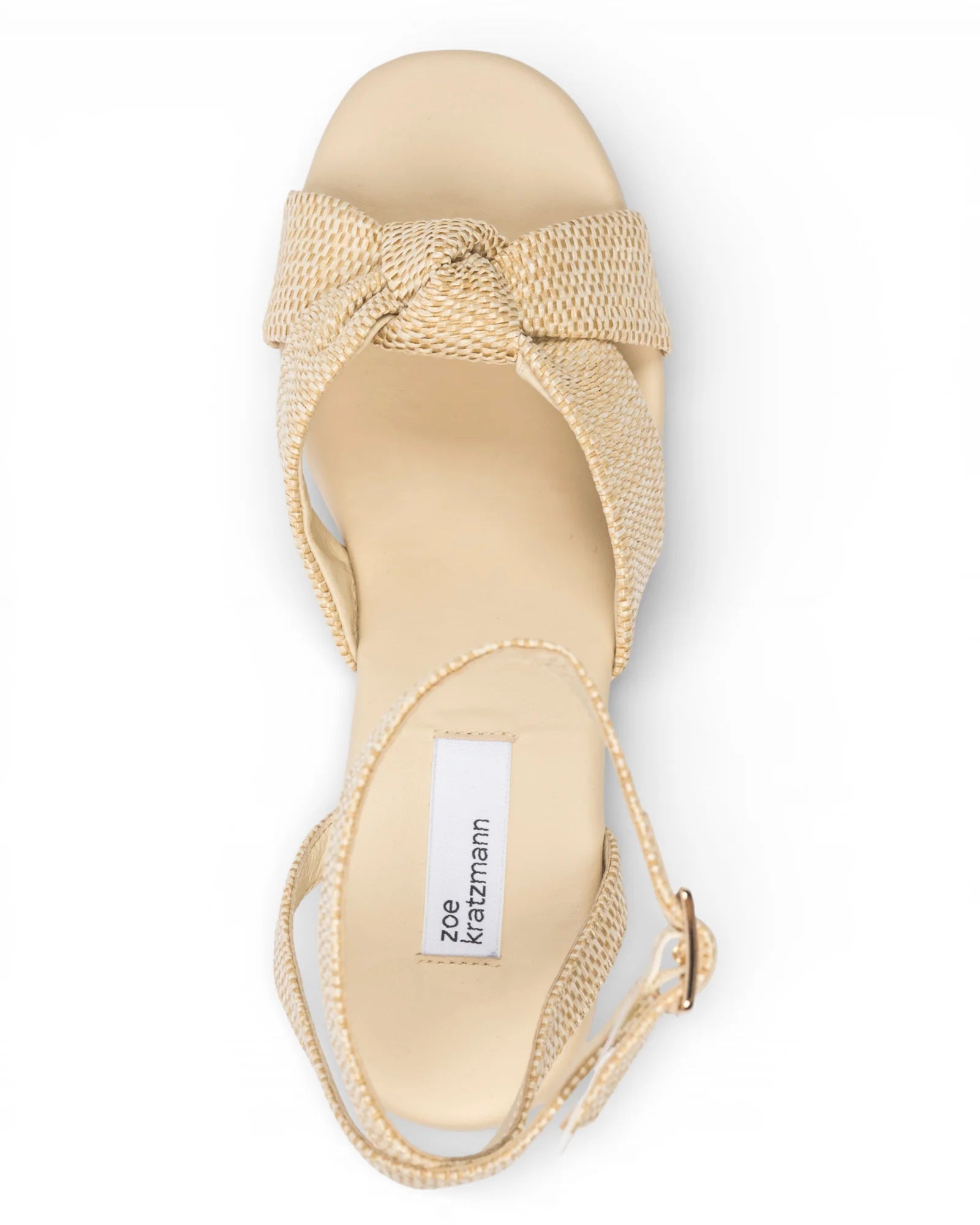 INCLINATION WEDGE in Salt Raffia from Zoe Kratzmann