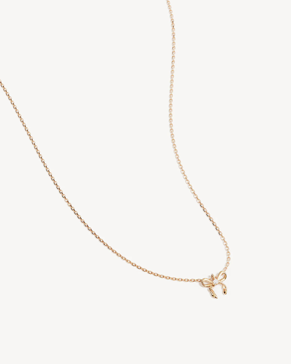 By Charlotte Forever More Bow Necklace in 18K Gold Vermeil