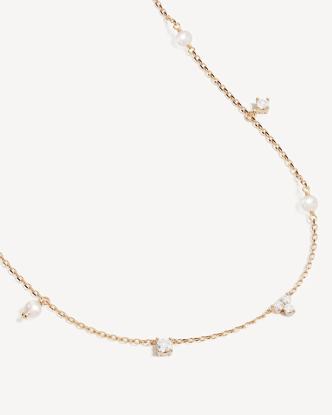 By Charlotte MOONLIGHT BLOOM PEARL CHOKER in 18k Gold Vermeil