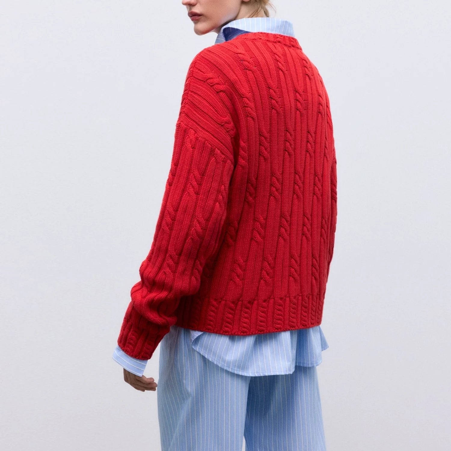 BLUEBELL JUMPER in Tulip Red by The New Society