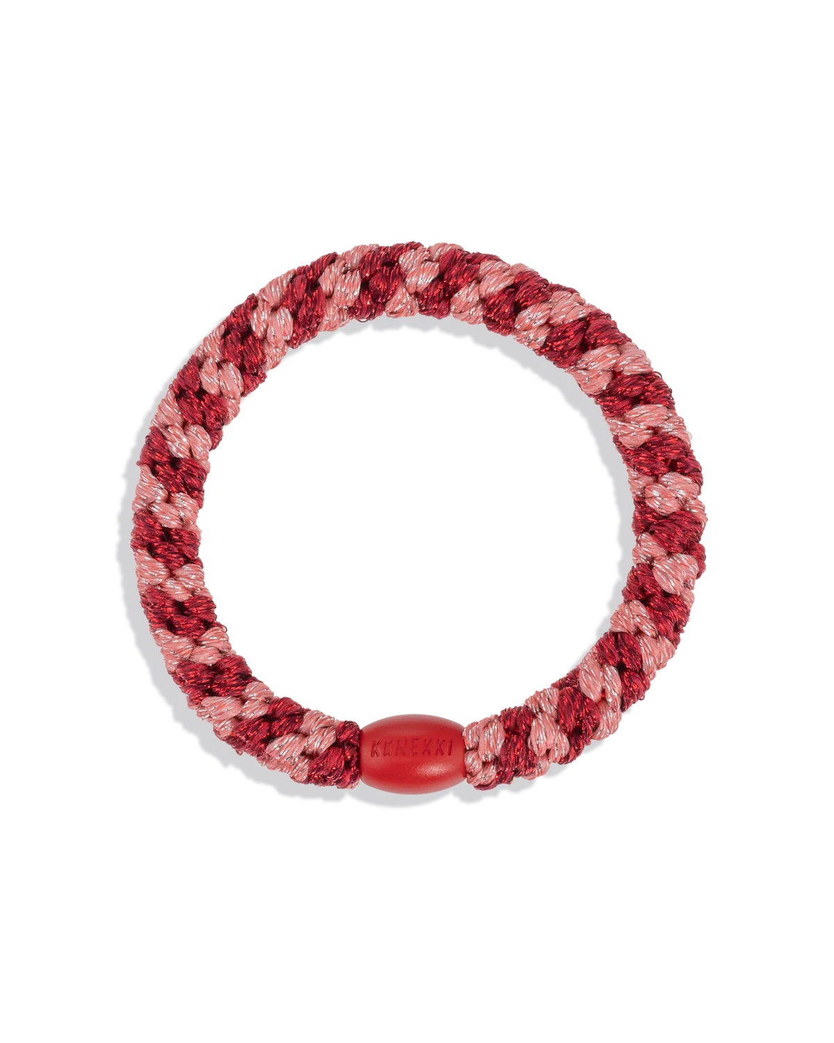KKNEKKI ORIGINAL Coral Bordeaux Glitter Stripe