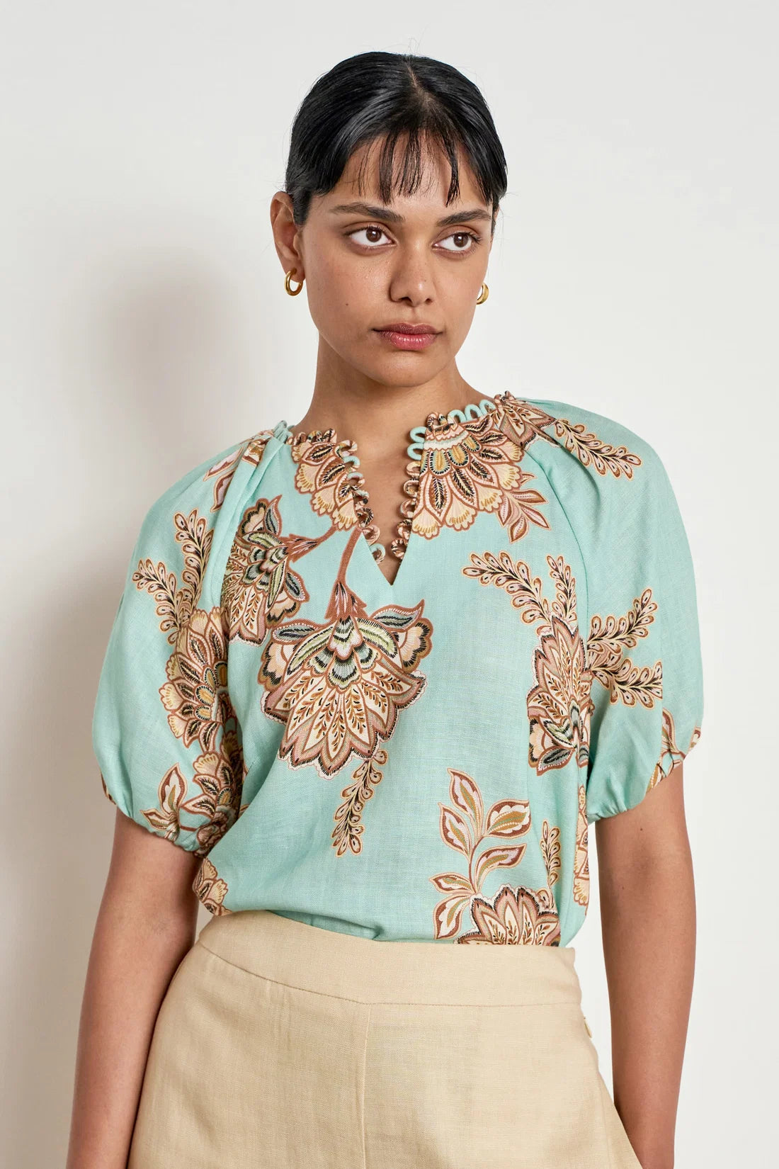 PERCEIVE TOP in Mint Kgari from Zoe Kratzmann