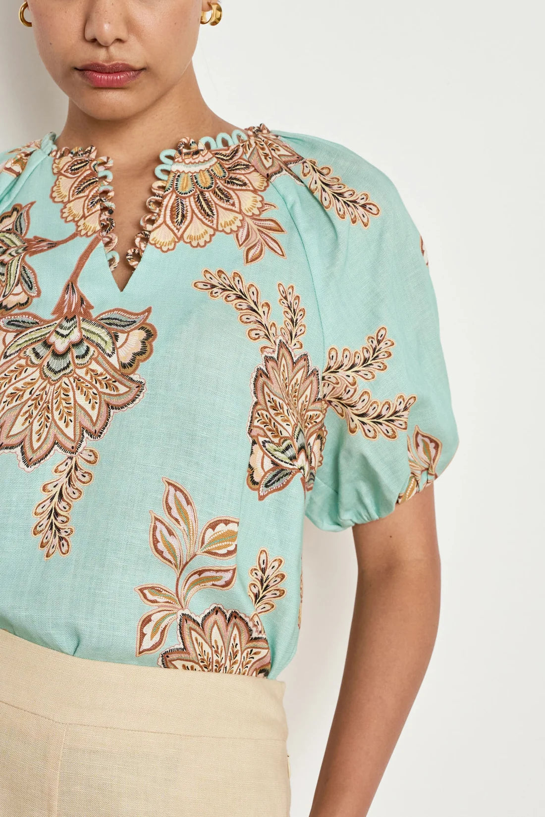 PERCEIVE TOP in Mint Kgari from Zoe Kratzmann