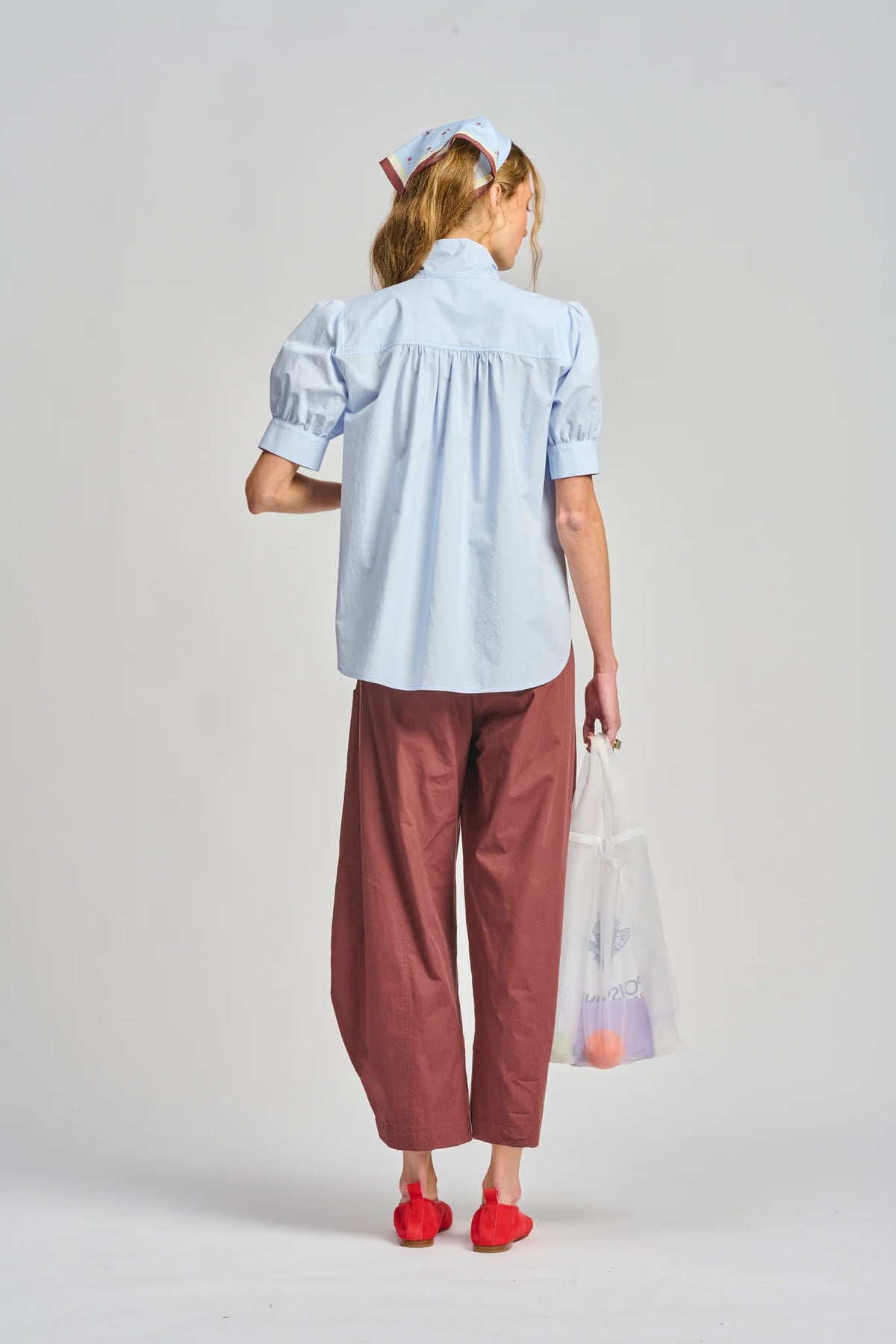 LA BARISTA SHIRT in Bluebell by Le Stripe