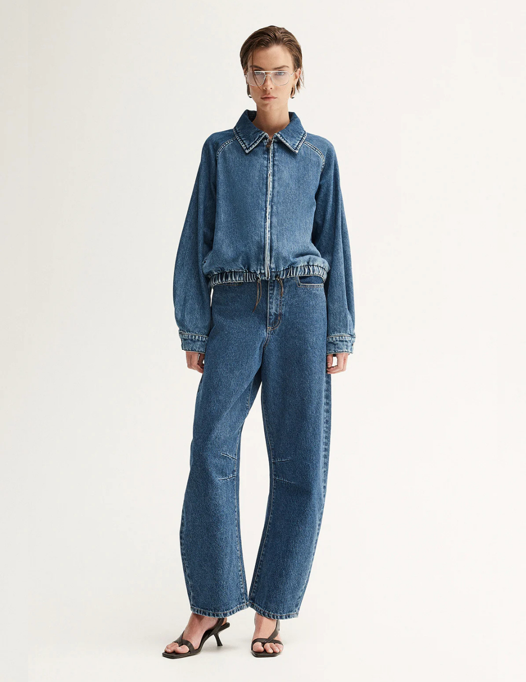 ADDISON DENIM JACKET in Dark Indigo by Elka Collective