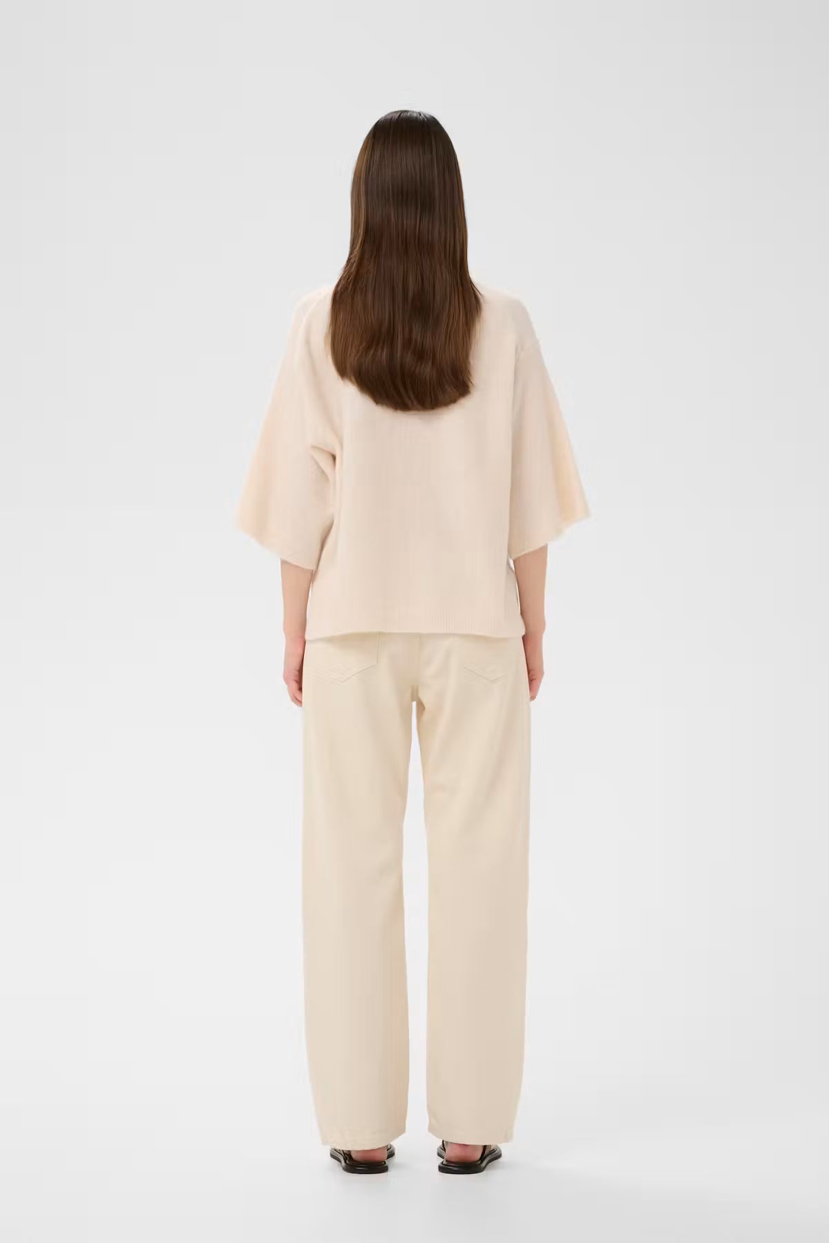 GUNIIW KNIT TEE in Whisper White Melange by Inwear