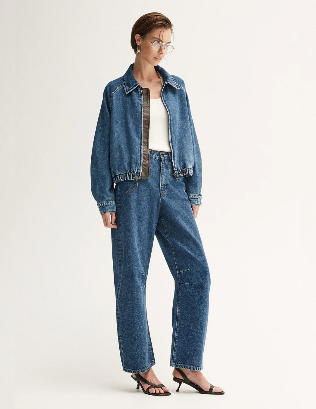 ADDISON DENIM JACKET in Dark Indigo by Elka Collective