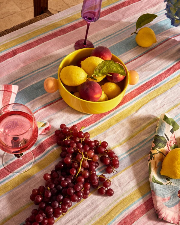 LINEN TABLECLOTH RECTANGLE in Bellissimo Stripe from the amazing range of Kip & Co products