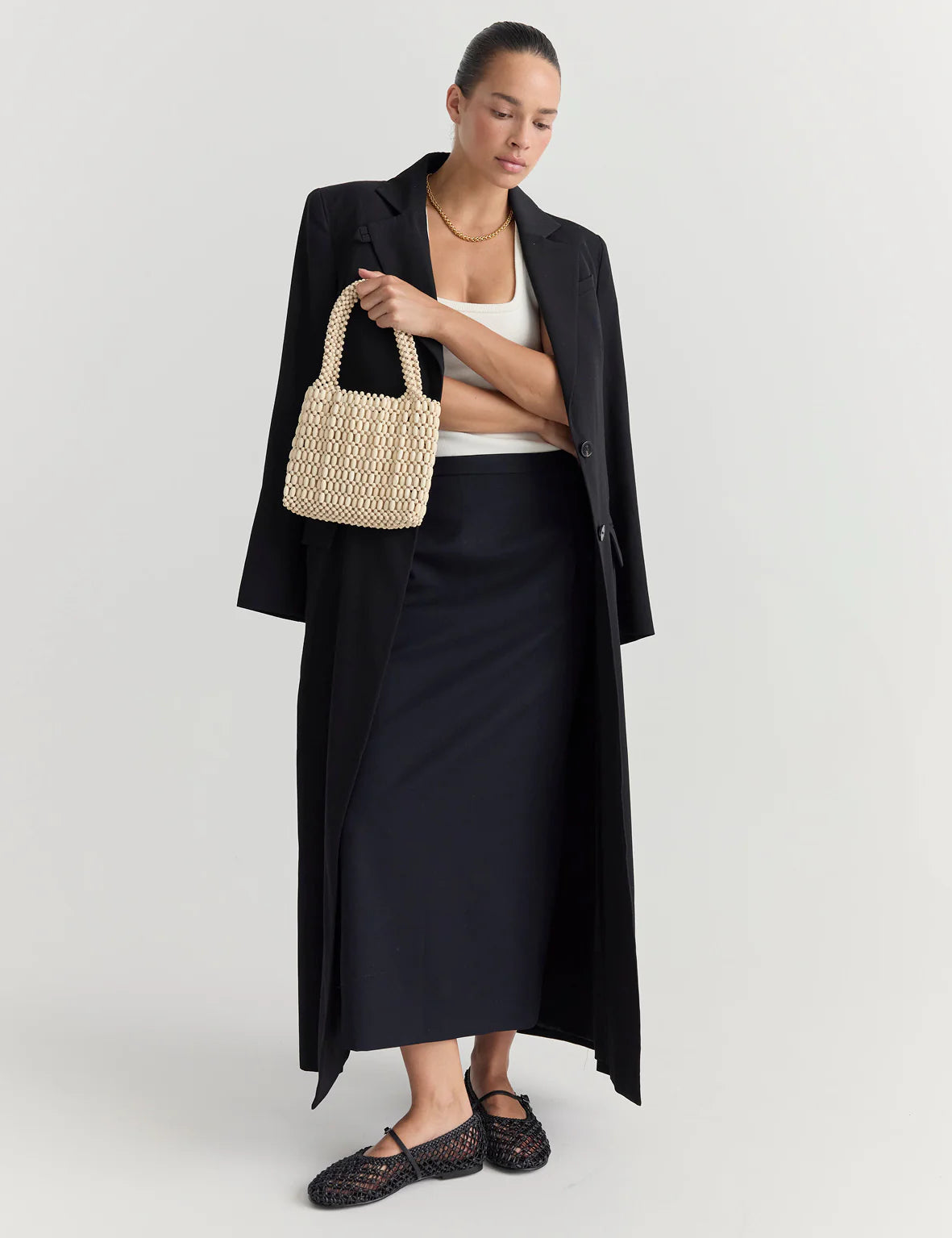 Amia Flat in Black by La Tribe