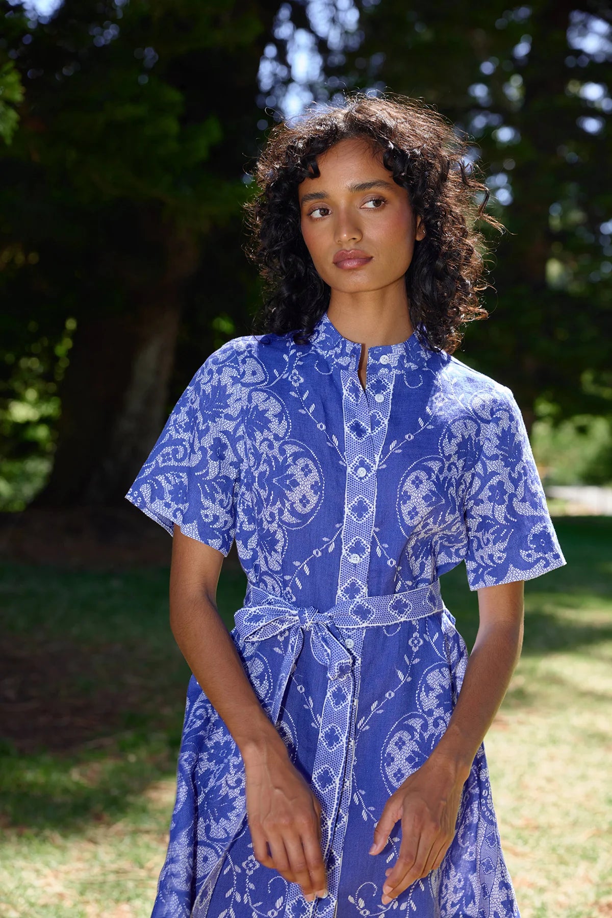 NAMI DRESS in Royal + Antique from Aston Studio