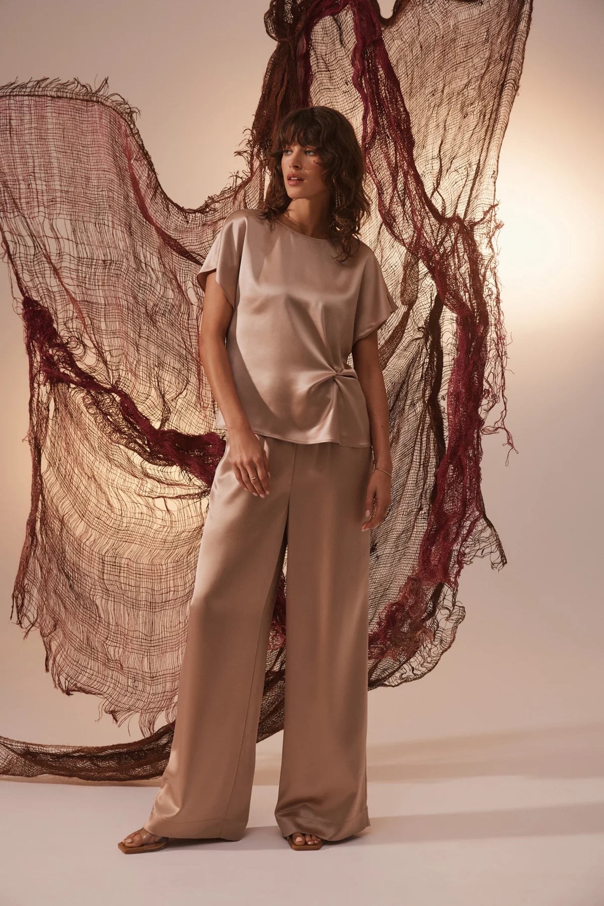 AURELIA TOP in Gold by Cable Melbourne