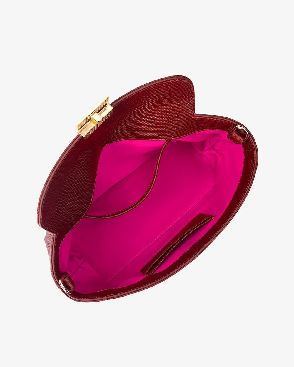 AURORA BAG in Garnet Lizard by Arlingtone Milne