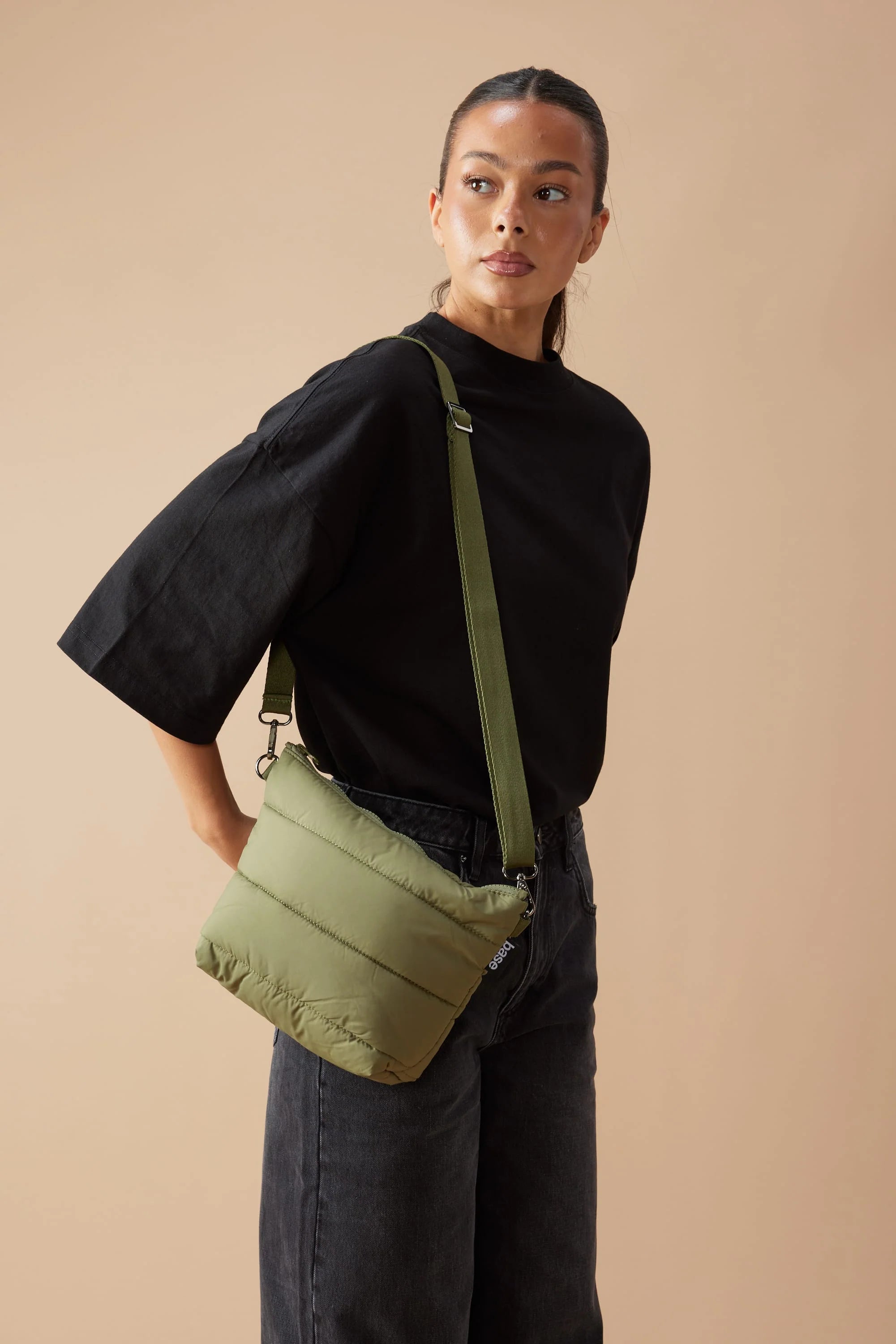 CLOUD STASH BASE CROSSBODY BAG in Khaki by Base Supply