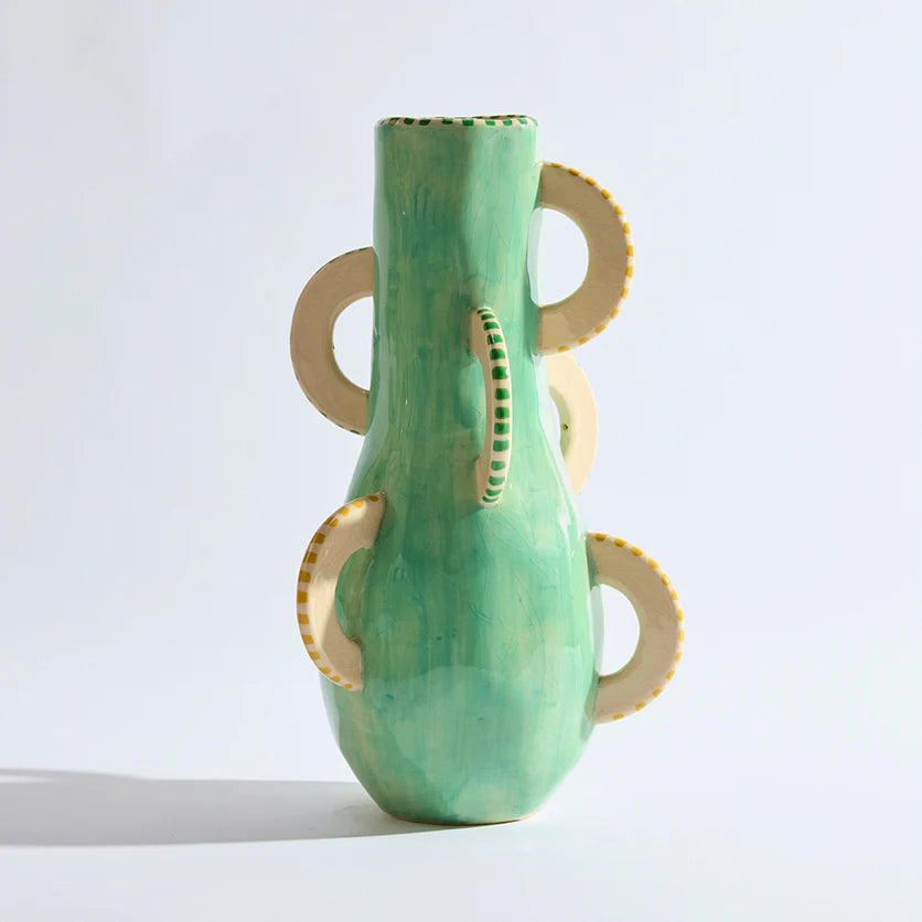 CABANA TALL VASE | Aqua - Darling & Domain