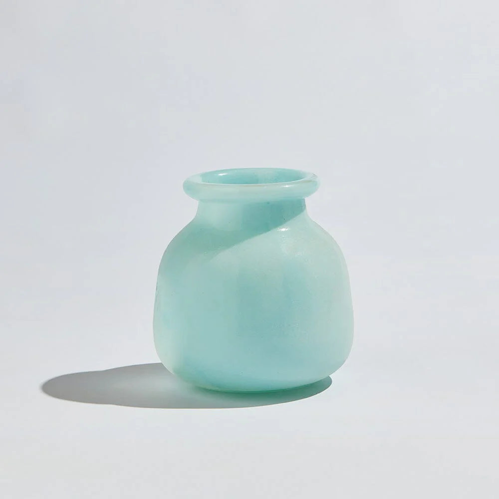 BYRON ROUND VASE in Sky by Ben David by KAS