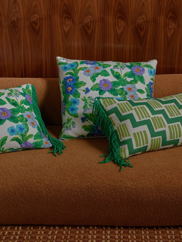 SUMMER PATCH BLUE CUSHION in 50cm from Bonnie and Neil