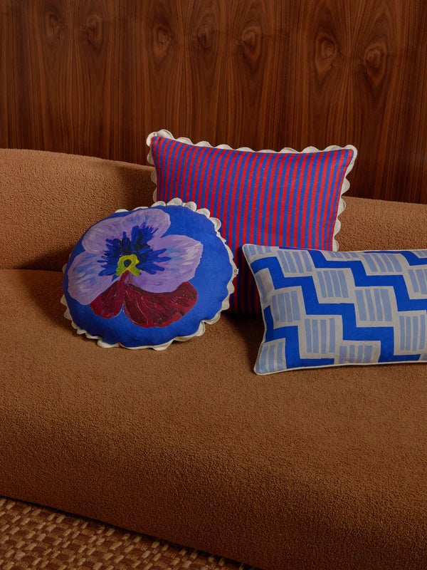 ROSEMARY BLUE CUSHION in 60x40xcm from Bonnie and Neil