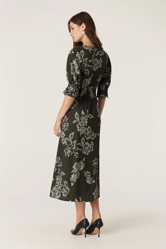 HOLLY DRESS in Linear Flower from Cable Melbourne