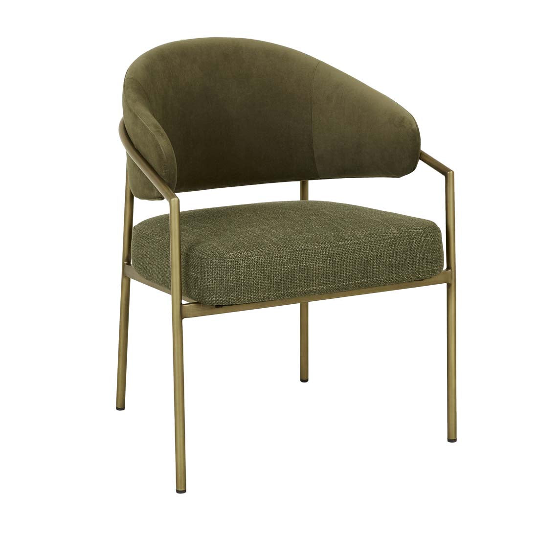 EDMUND DINING ARMCHAIR in Turtle Shell-Loden by GlobeWest at Darling & Domain