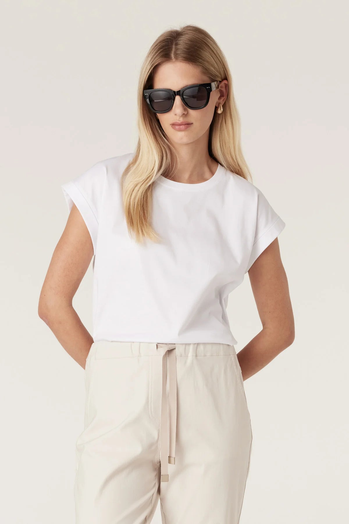 PIMA TEE | White - Darling & Domain