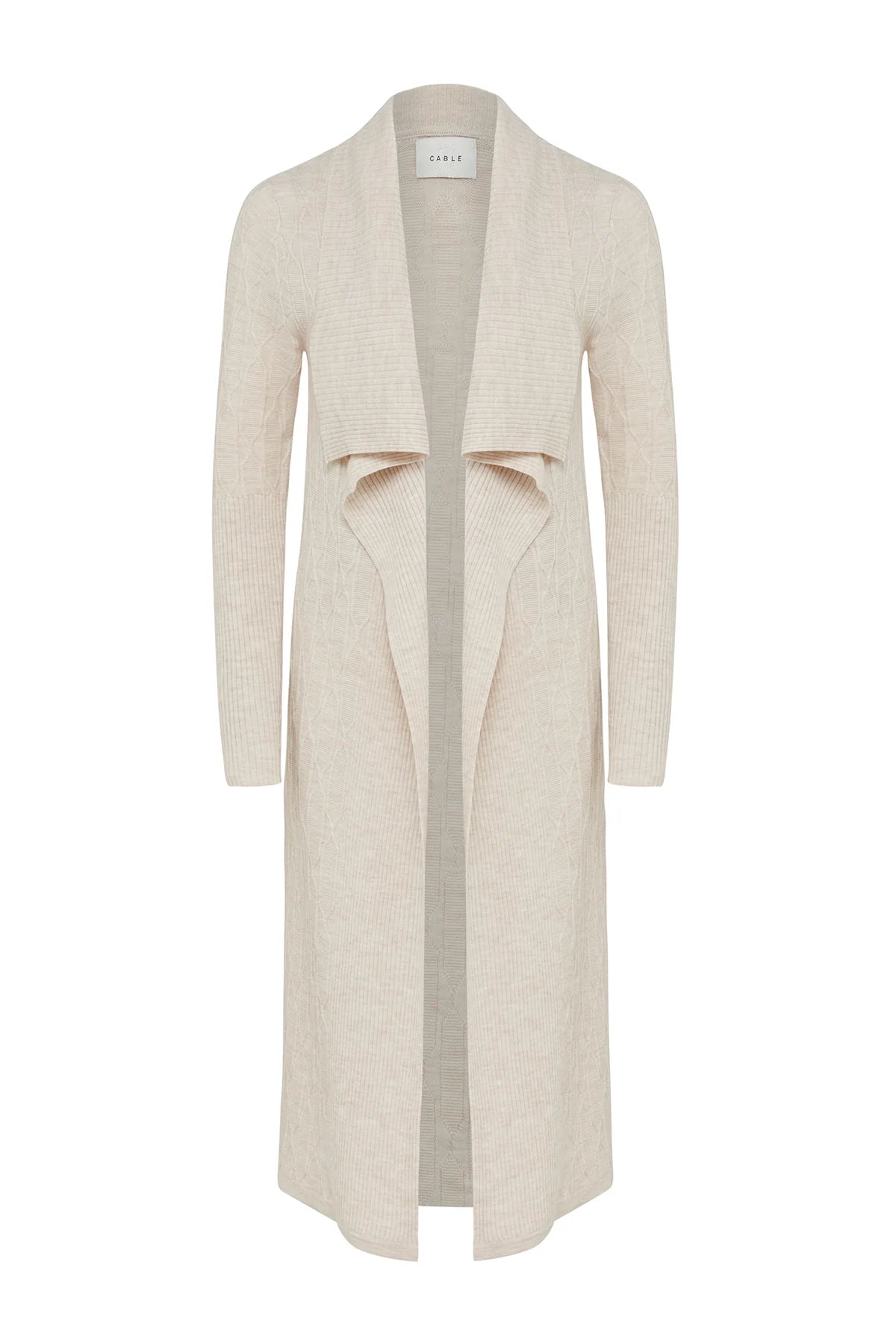 THE BEAUMONT MERINO CARDIGAN | Oatmeal - Darling & Domain