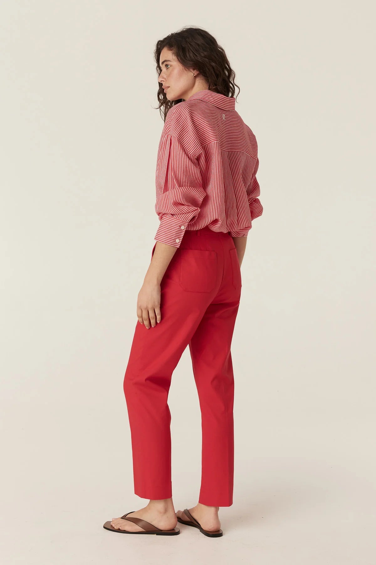 ALDO SATEEN PANT in Red from Cable Melbourne