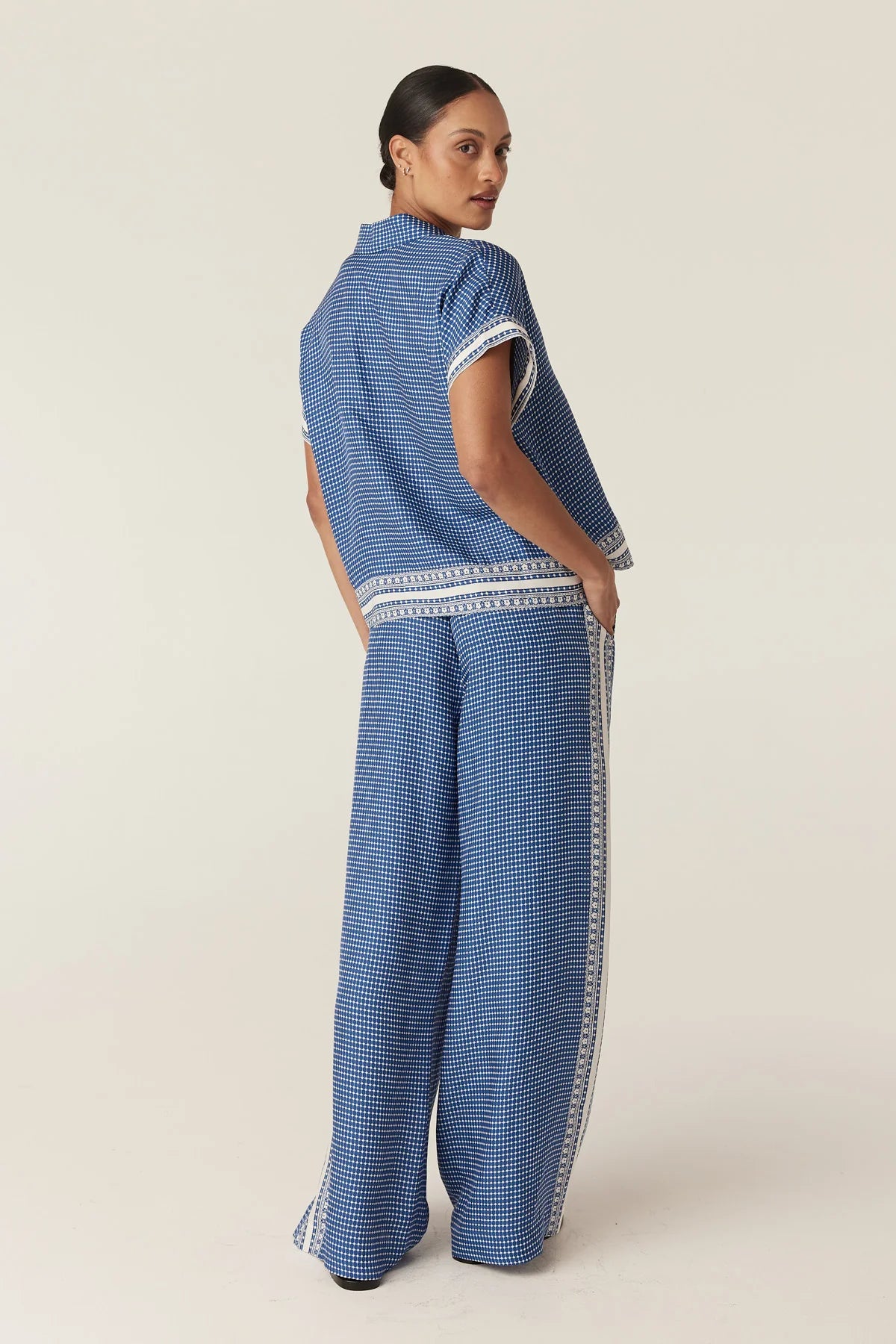 SERRA BLOUSE in Mediterranean Tile from Cable Melbourne