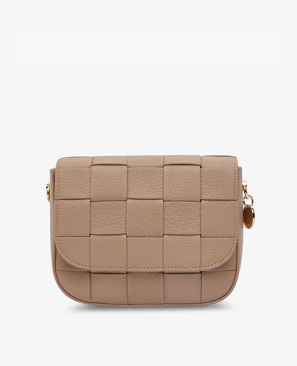 CLARA WEAVE CROSSBODY BAG in Fawn by ARLINGTON MILNE