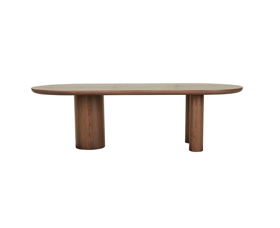 SEB OVAL DINING TABLE 6 Seater in Walnut by GlobeWest at Darling & Domain