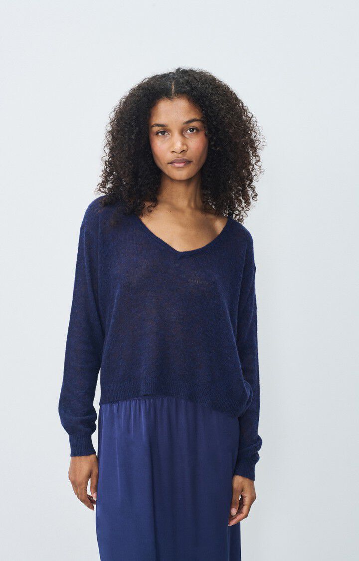 DUMY JUMPER DUM18A in Navy Melange by American Vintage