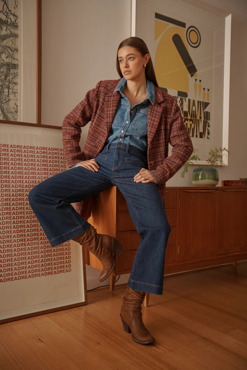 FREYA JEAN in| Palisade Blue by Kireina
