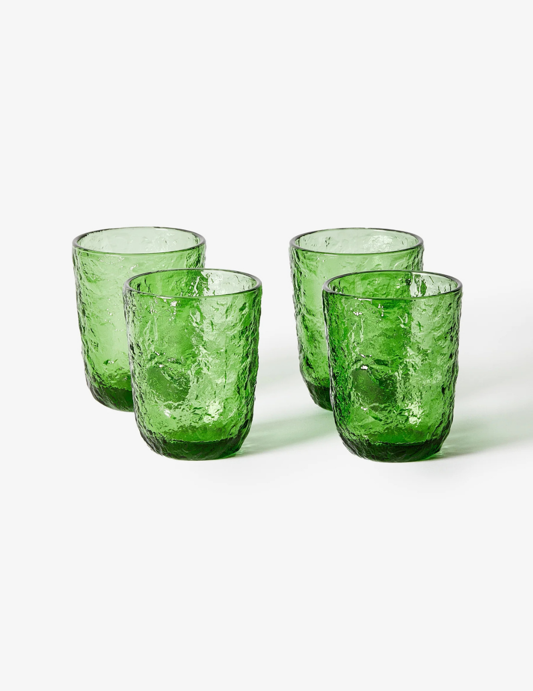GEM TUMBLERS SET OF 4 in Green by Bonnie and Neil