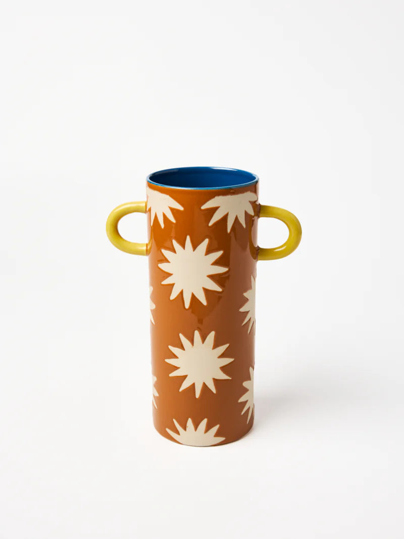 GRIFFE TALL VASE in Mustard Star by Jones & Co