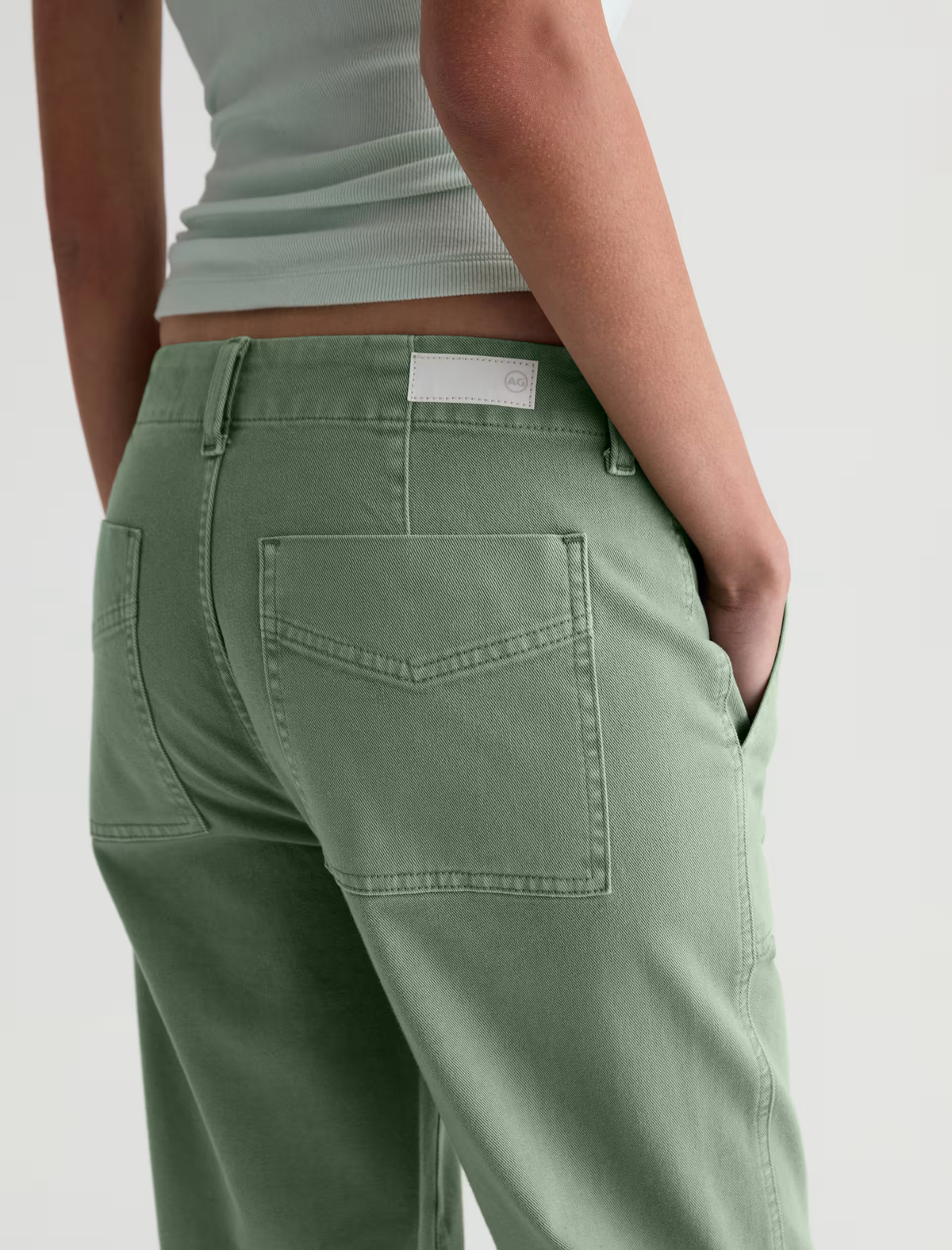ANALEIGH JEAN in Sulfur Faded Moss by AG Jeans
