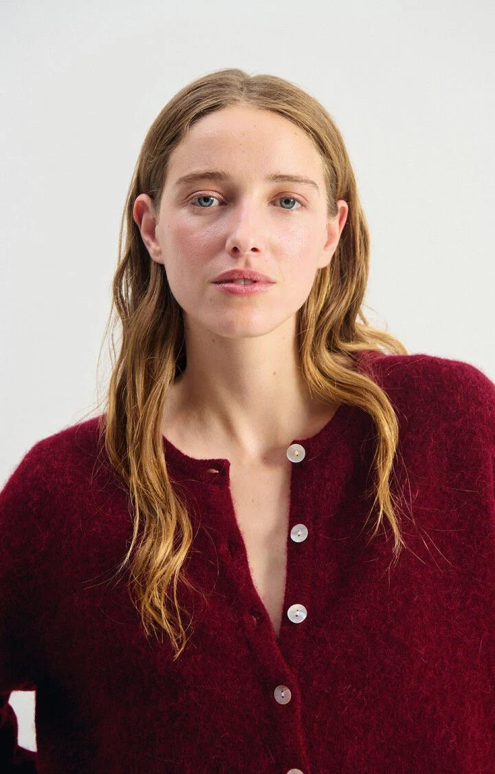 VITOW CARDIGAN VITO19E in Cherry Tree Melange by American Vintage
