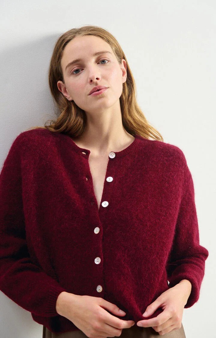 VITOW CARDIGAN VITO19E in Cherry Tree Melange by American Vintage