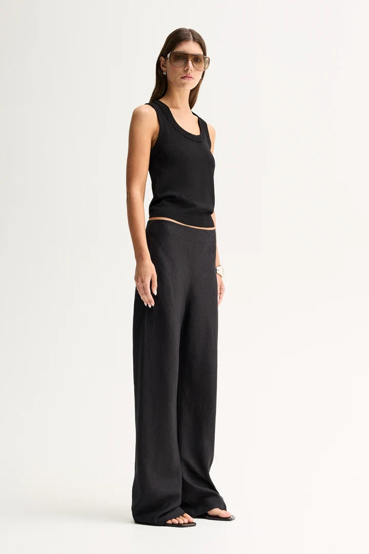 SILAS KNIT TOP in Black by Elka Collective