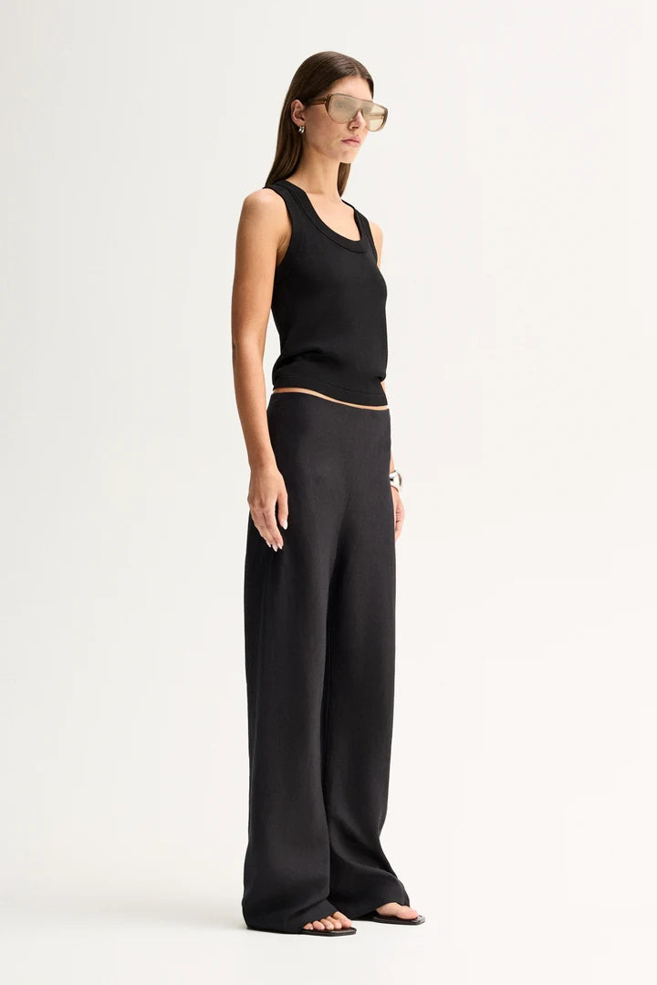 SILAS KNIT TOP in Black by Elka Collective
