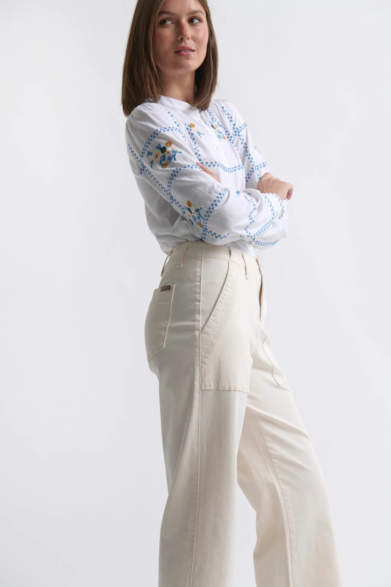 Kireina Celeste Pant in Ecru