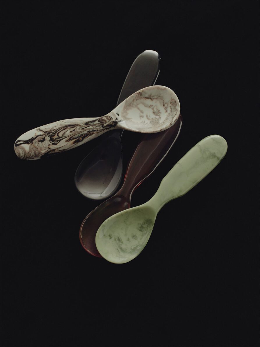 RESIN SERVING SPOON in Latte by Lightly