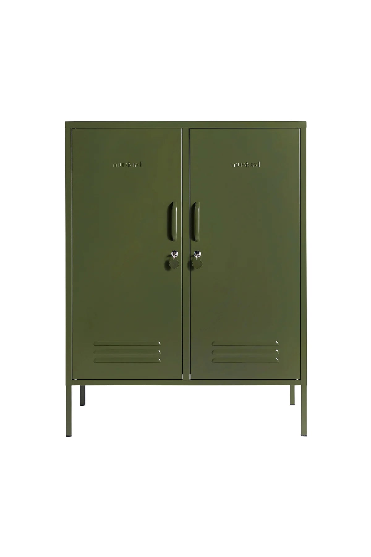 The Midi Locker in Olive by MUSTARD MADE