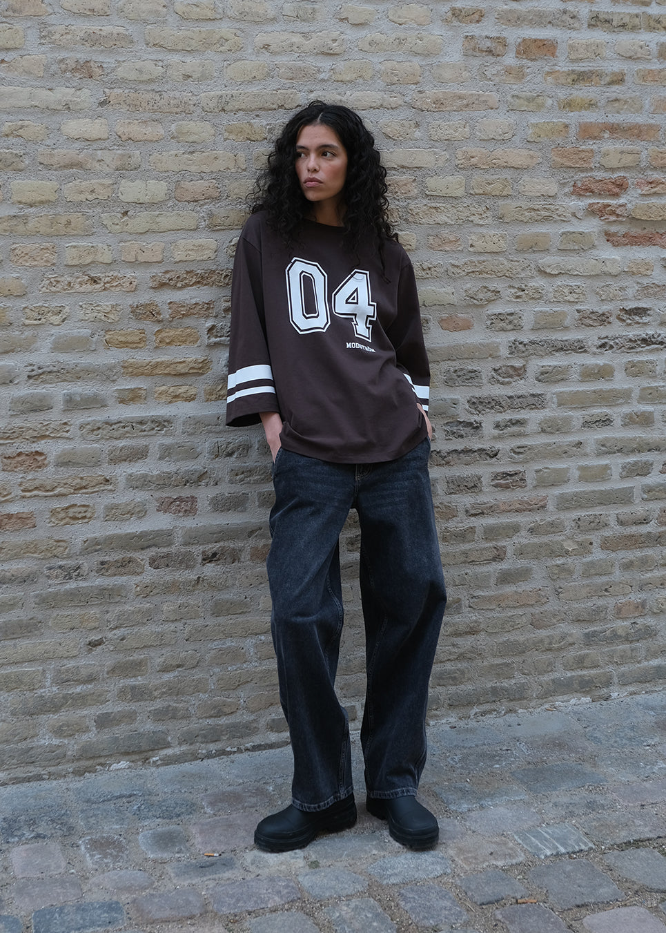 POPPY MD JEANS in Black Wash by Modstrom