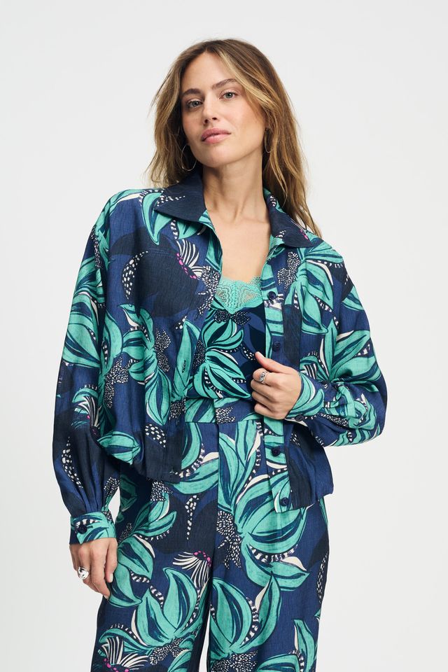 POM BLOUSE | Delicacy Green - Darling & Domain