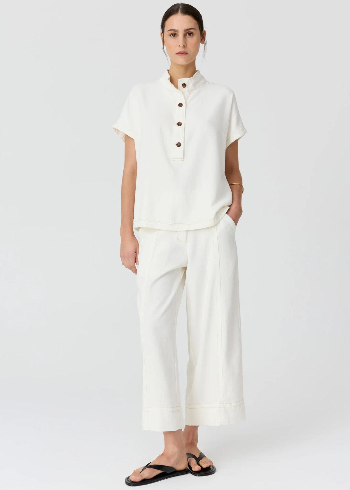ANISE SHIRT in Chalk by POL Clothing