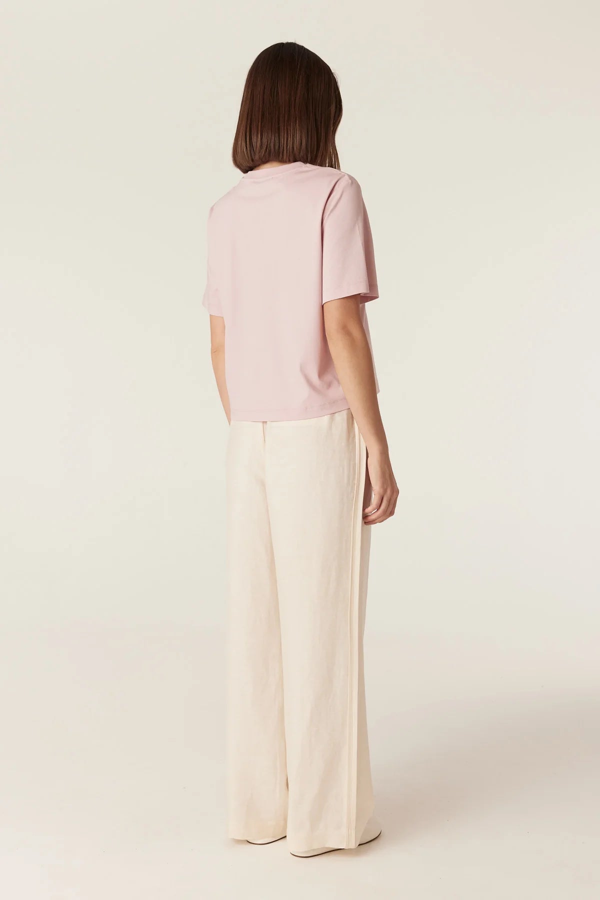 PIMA BOXY TEE in Pale Pink by Cable Melbourne