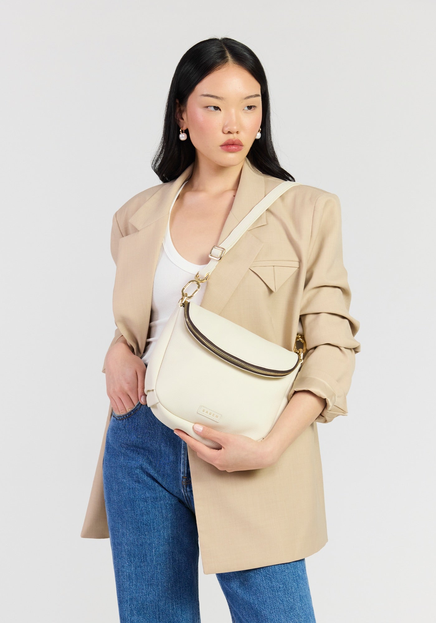 FIFI CROSSBODY BAG in Quartz by Saben